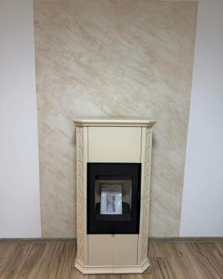 📍Olomouc Dodání a napojení krbových kamen ROMOTOP Gremio 4 - slonová kost matná. ❤️‍🔥 •zaslepili jsme původní vstup do...