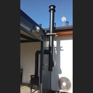 📍Svrčov Montáž komínového systému SCHIEDEL PERMETER 25 + napojení krbových kamen JOTUL v zimní zahradě. Prostě romantika!🥰...